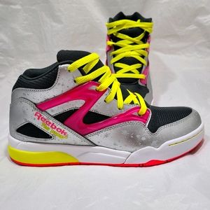 RARE Vintage Reebok The Pump Sneakers Pink/Yellow